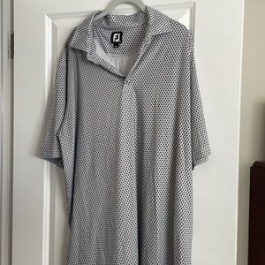 Men footjoy golf polo grey and white